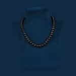 Black pearls necklace set