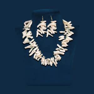 Mother Of Pearl Beaded Necklace