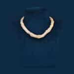 Twisted Real Natural Freshwater Pearl Necklace for Women