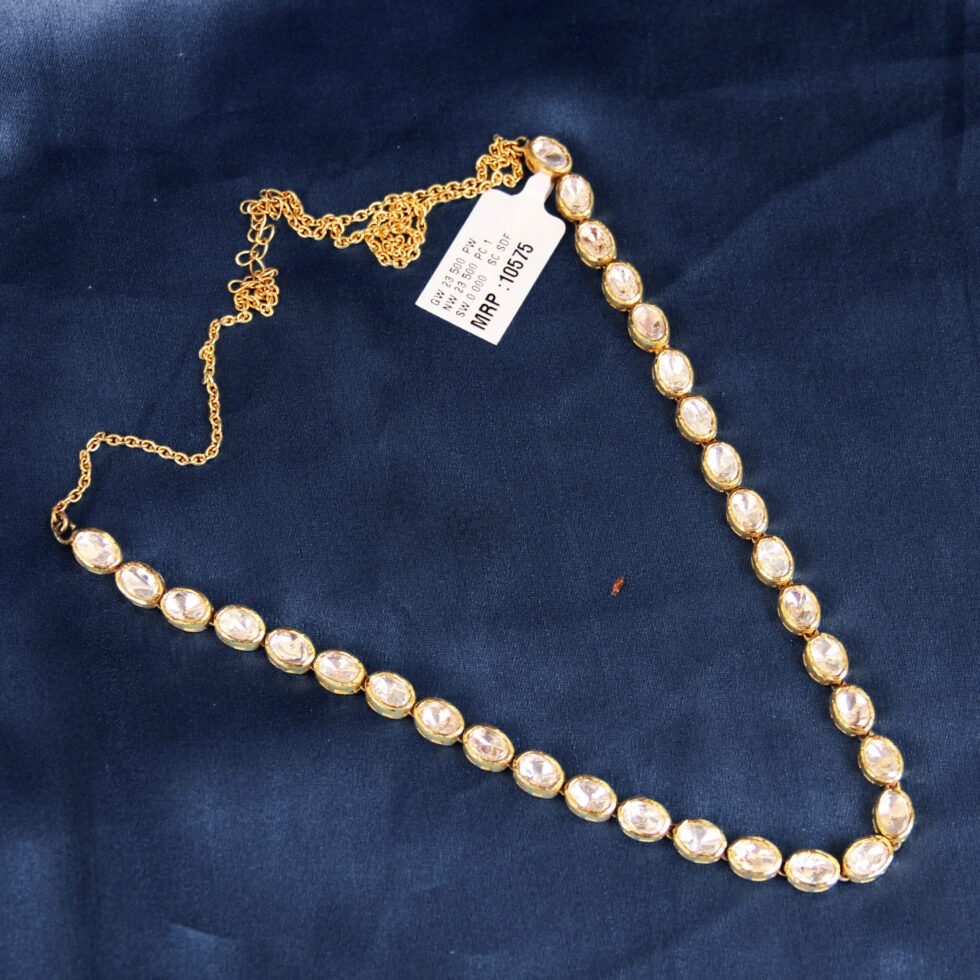 Moissanite Polki Necklace Set